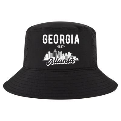 Atlanta Georgia Skyline Cool Comfort Performance Bucket Hat