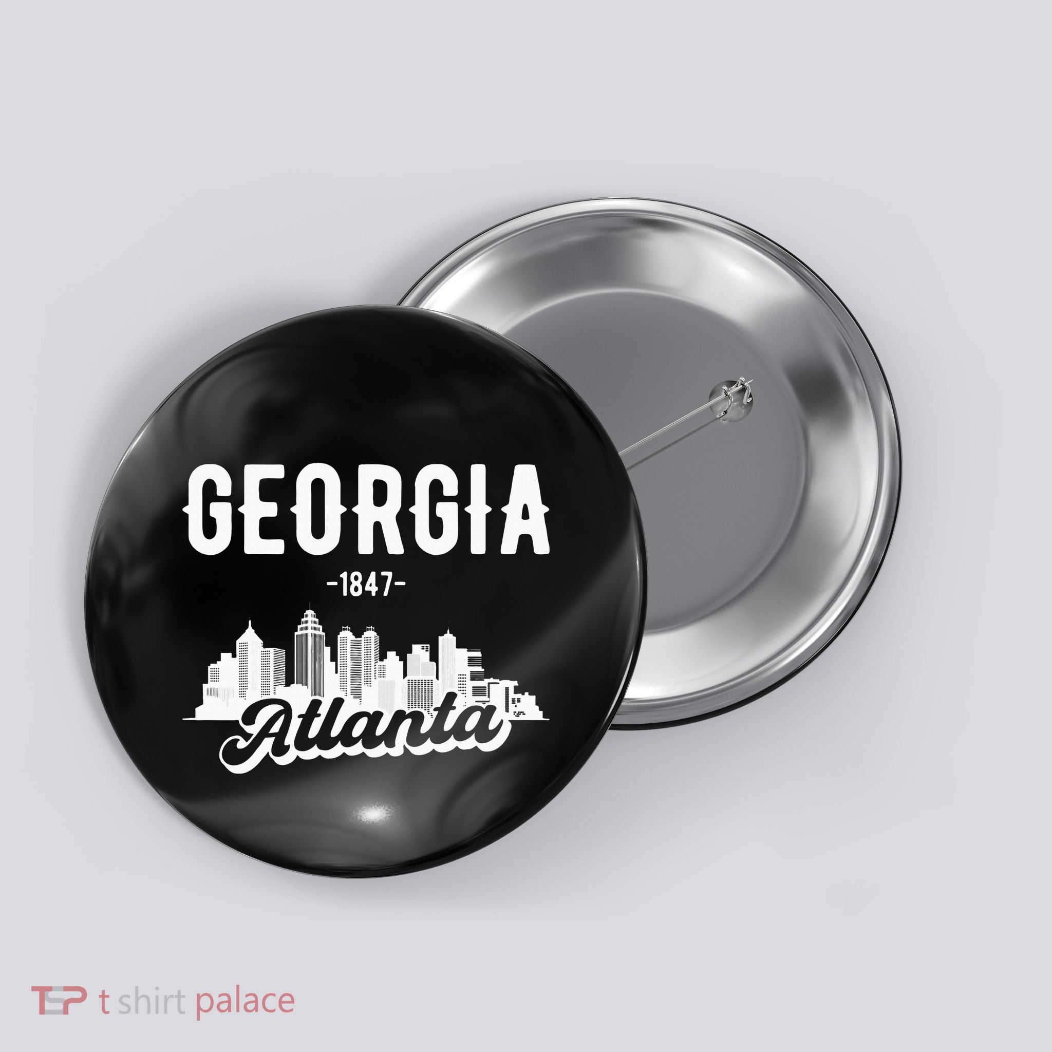 Atlanta Georgia Skyline Button