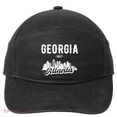 Atlanta Georgia Skyline 7-Panel Snapback Hat