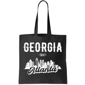 Atlanta Georgia Skyline Tote Bag