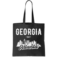 Atlanta Georgia Skyline Tote Bag