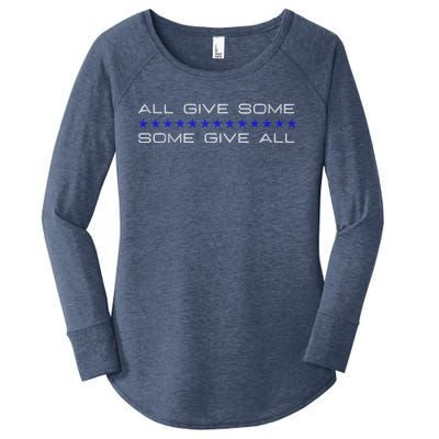 All Gave Some Some Gave All Thin Blue Line Gift Women's Perfect Tri Tunic Long Sleeve Shirt