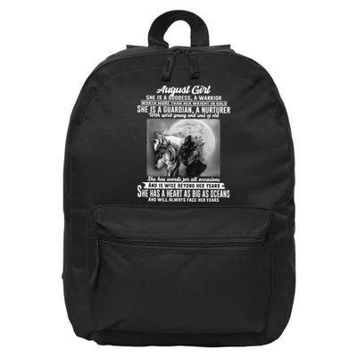 August Girl She Is Goddess A Warrior Worth More Than Her Weight In Gold She Is A 16 in Basic Backpack