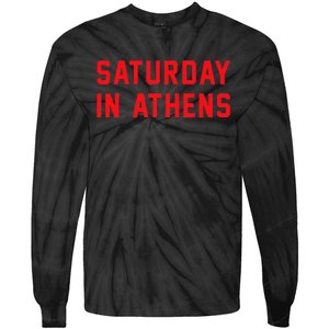 Athens Georgia Saturday In Athens Tie-Dye Long Sleeve Shirt