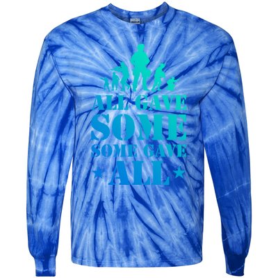 All Gave Some Some Gave All Gift Veterans Gift Tie-Dye Long Sleeve Shirt