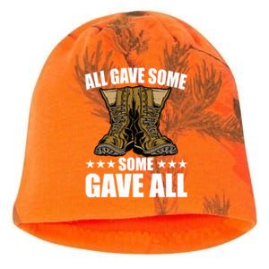 All Gave Some Some Gave All Memorial Day Some Gave All Funny Gift Kati - Camo Knit Beanie