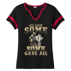 All Gave Some Some Gave All Memorial Day Gift Great Gift Ladies Halftime Notch Neck Tee