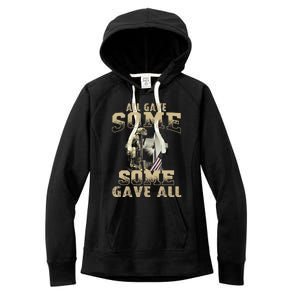 All Gave Some Some Gave All Memorial Day Gift Great Gift Women's Fleece Hoodie