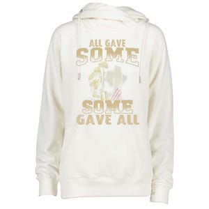 All Gave Some Some Gave All Memorial Day Gift Great Gift Womens Funnel Neck Pullover Hood