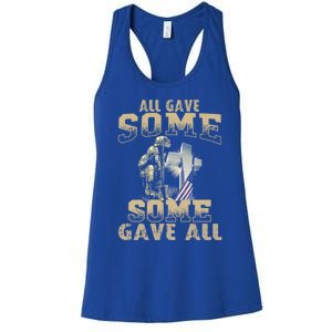 All Gave Some Some Gave All Memorial Day Gift Great Gift Women's Racerback Tank