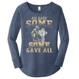 All Gave Some Some Gave All Memorial Day Gift Great Gift Women's Perfect Tri Tunic Long Sleeve Shirt