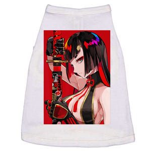 Anime Girl Samurai Waifu Japanese Aesthetic Otaku Weeb Doggie Tank