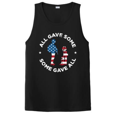 All Gave Some Some Gave All Memorial Day Veterans Day Gift PosiCharge Competitor Tank