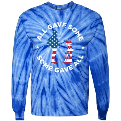 All Gave Some Some Gave All Memorial Day Veterans Day Gift Tie-Dye Long Sleeve Shirt