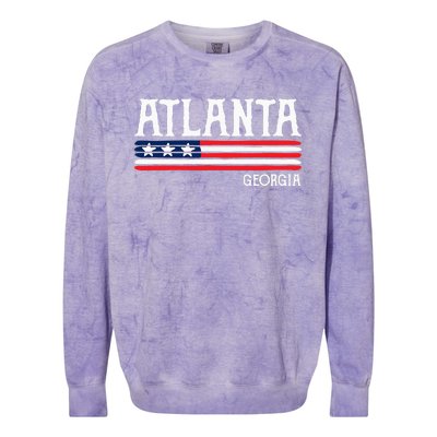 Atlanta Georgia Souvenir Gift Colorblast Crewneck Sweatshirt