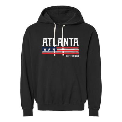 Atlanta Georgia Souvenir Gift Garment-Dyed Fleece Hoodie