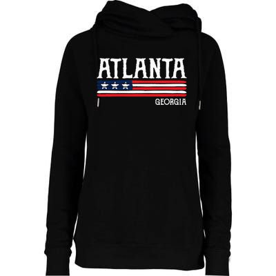 Atlanta Georgia Souvenir Gift Womens Funnel Neck Pullover Hood