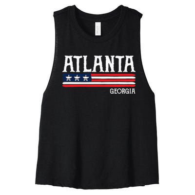 Atlanta Georgia Souvenir Gift Women's Racerback Cropped Tank