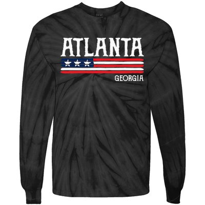 Atlanta Georgia Souvenir Gift Tie-Dye Long Sleeve Shirt