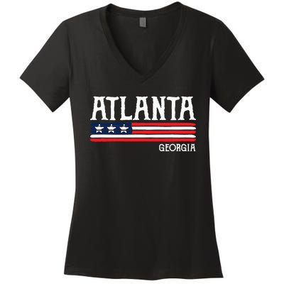 Atlanta Georgia Souvenir Gift Women's V-Neck T-Shirt