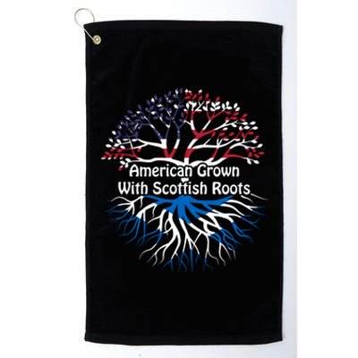 American Grown Scottish Roots Heritage Pride Gift Platinum Collection Golf Towel