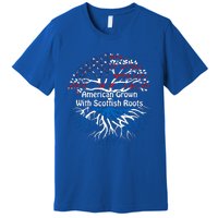 American Grown Scottish Roots Heritage Pride Gift Premium T-Shirt