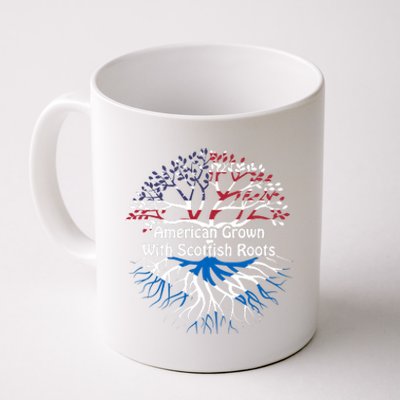 American Grown Scottish Roots Heritage Pride Gift Coffee Mug