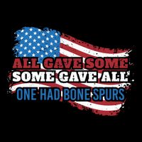 All Gave Some Some Gave All One Had Bone Spurs Usa Cool Gift Flexfit Unipanel Trucker Cap