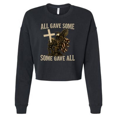 All Gave Some, Some Gave All Cropped Pullover Crew