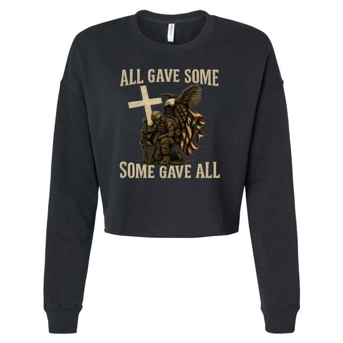 All Gave Some, Some Gave All Cropped Pullover Crew