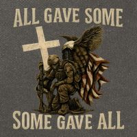 All Gave Some, Some Gave All Cotton Canvas Backpack