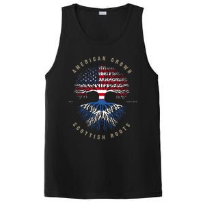 American Grown Scottish Roots Scotland Flag Gift PosiCharge Competitor Tank