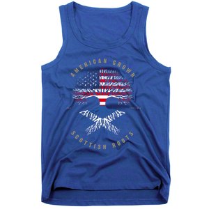 American Grown Scottish Roots Scotland Flag Gift Tank Top