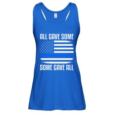 All Gave Some Some Gave All Police Thin Blue Line Great Gift Ladies Essential Flowy Tank