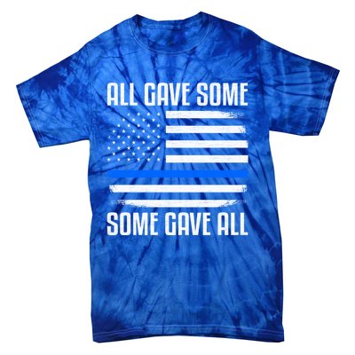 All Gave Some Some Gave All Police Thin Blue Line Great Gift Tie-Dye T-Shirt