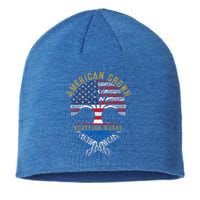 American Grown Scottish Roots Tree Flag Family Heritage Great Gift Sustainable Beanie