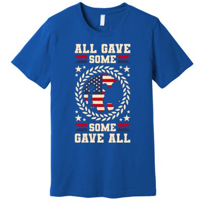 All Gave Some Some Gave All Veteran's Day Funny Gift Premium T-Shirt