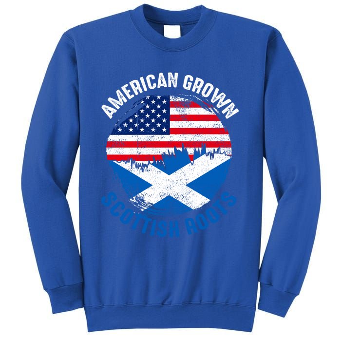 American Grown Scottish Roots Vintage Flags Great Gift Sweatshirt