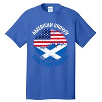 American Grown Scottish Roots Vintage Flags Great Gift Tall T-Shirt