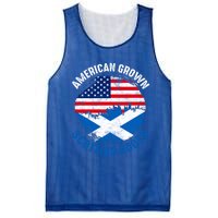 American Grown Scottish Roots Vintage Flags Great Gift Mesh Reversible Basketball Jersey Tank