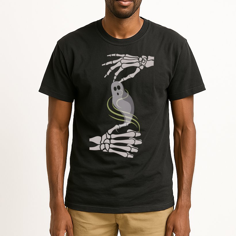 ASL Ghost Spooky Halloween For Deaf Community Tall T-Shirt