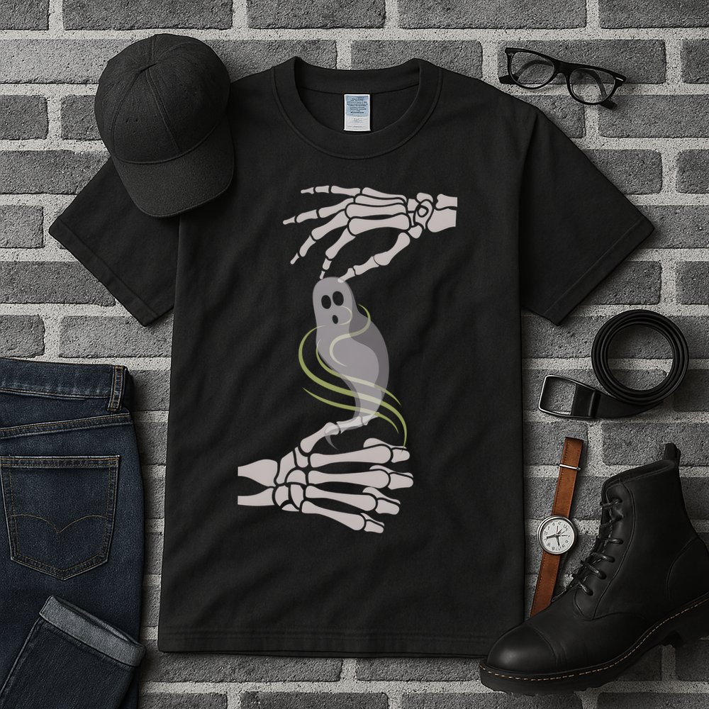 ASL Ghost Spooky Halloween For Deaf Community Tall T-Shirt