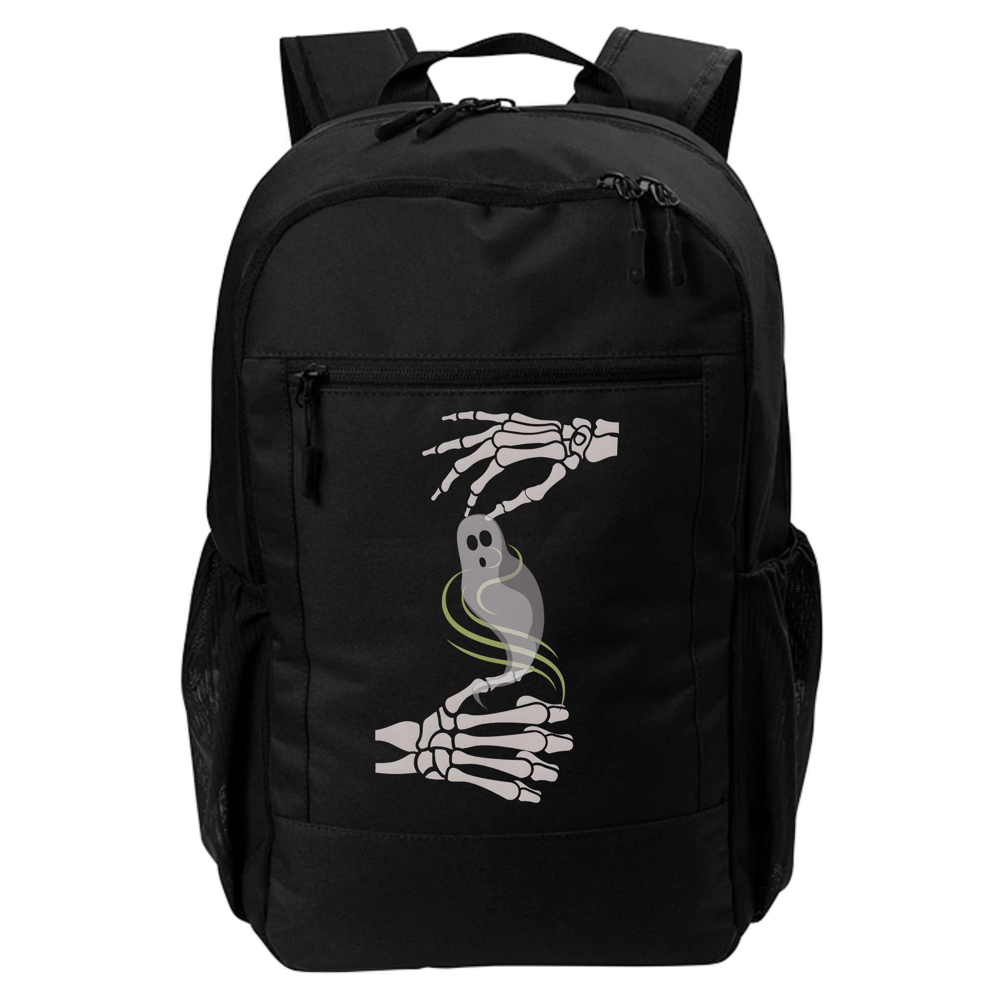 ASL Ghost Spooky Halloween For Deaf Community Backpack