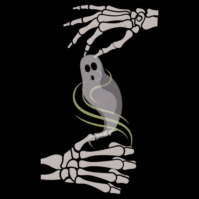 ASL Ghost Spooky Halloween For Deaf Community Backpack
