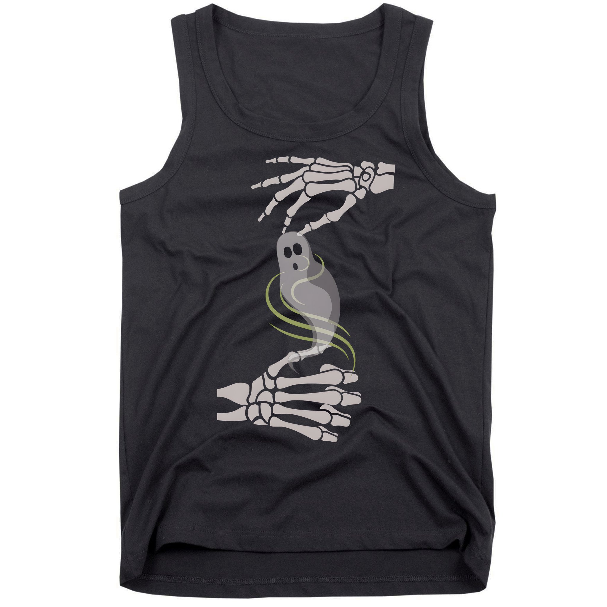 ASL Ghost Spooky Halloween For Deaf Community Tank Top