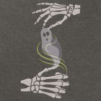 ASL Ghost Spooky Halloween For Deaf Community Cotton Canvas Backpack