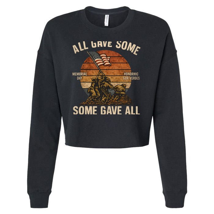 All Gave Some, Some Gave All Cropped Pullover Crew