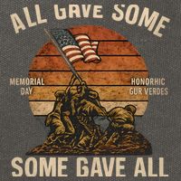 All Gave Some, Some Gave All Cotton Canvas Backpack