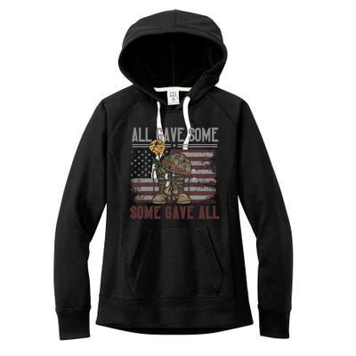 All Gave Some Some Gave Patriotic Patriiot Great Gift Women's Fleece Hoodie