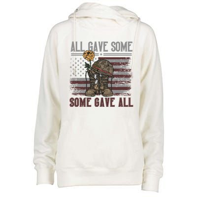 All Gave Some Some Gave Patriotic Patriiot Great Gift Womens Funnel Neck Pullover Hood